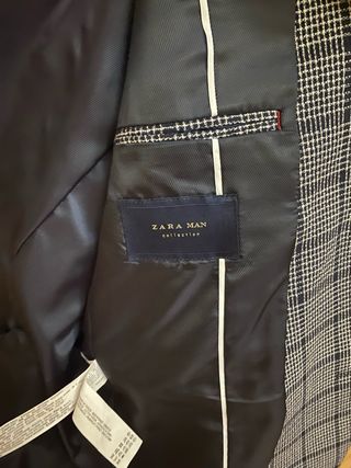Traje Zara Hombre Cuadros