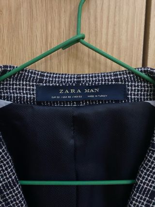Traje Zara Hombre Cuadros