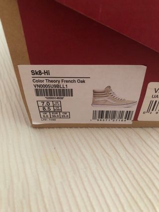Zapatillas Vans Sk8-Hi Beige