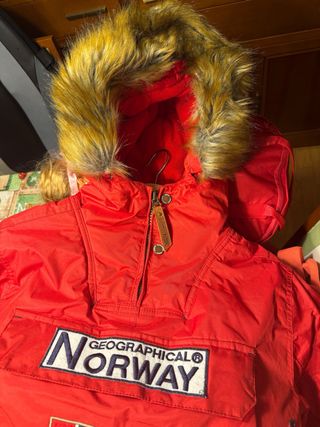 Abrigo Geographical Norway Rojo Mujer