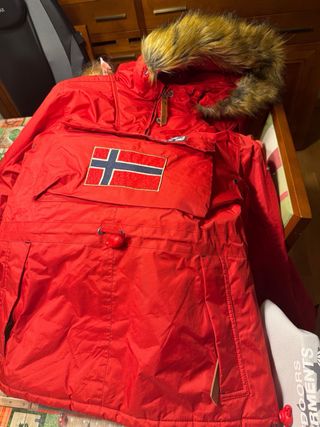 Abrigo Geographical Norway Rojo Mujer