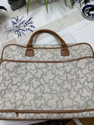 Maletín Tous Beige y Marrón