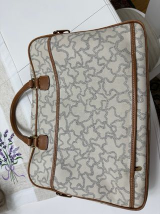 Maletín Tous Beige y Marrón