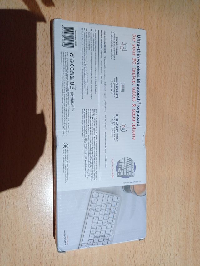 Teclado Inalámbrico Trust Bluetooth Plata