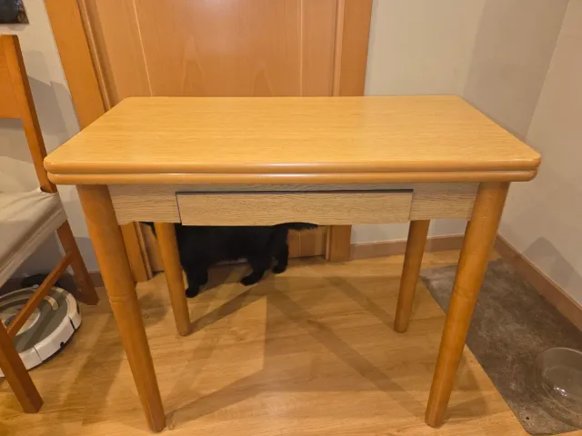 Mesa de cocina madera plegable