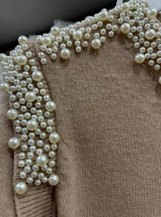 Jersey perlas beige S