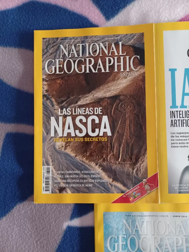 Tres revistas de National Geographic