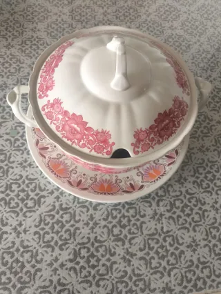 Sopera pontesa italiana vintage porcelana
