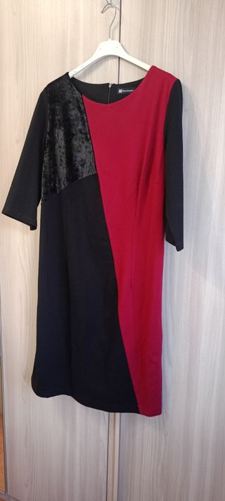 Abito Mara Desideri rosso e nero elegante