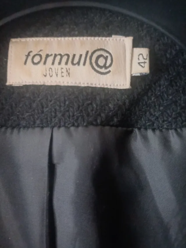 Chaqueta Fórmula Joven Negra Talla M