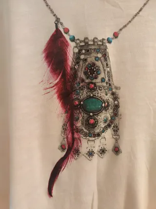Top tirantes IKKS estampado étnico