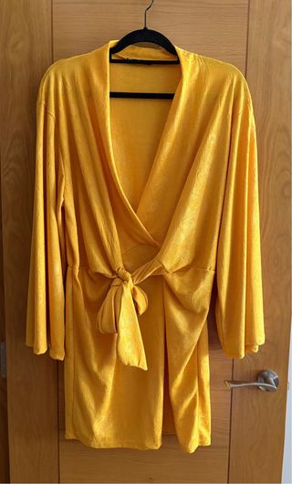 Vestido amarillo mujer