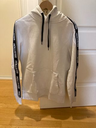 Sudadera Hollister Blanca con Capucha
