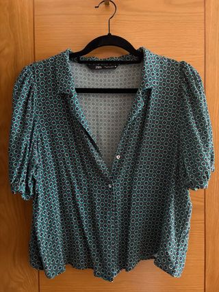 Blusa Zara Estampada Mujer