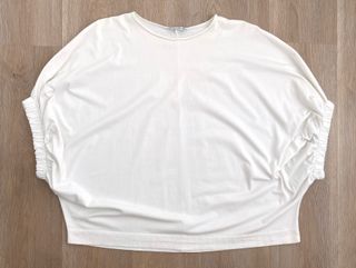 Oversized White Blouse with Built-in Sleeve | S-M