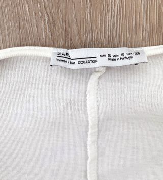 Oversized White Blouse with Built-in Sleeve | S-M