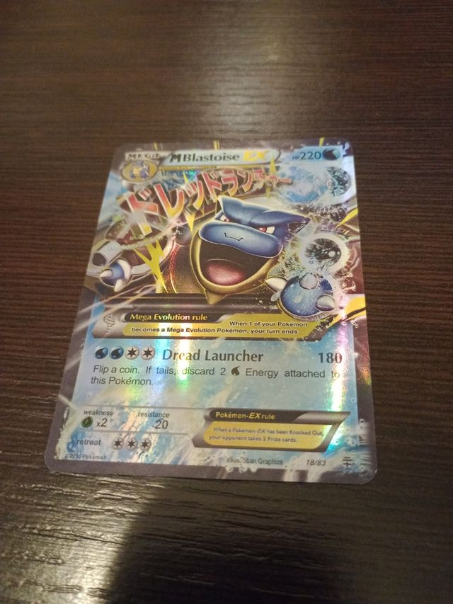 Carta Pokémon M Blastoise EX 18/83