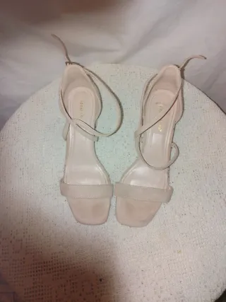 Sandalias Mujer Ideal Shoes Beige Talla 39