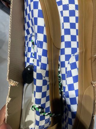Zapatillas Vans Checkerboard Azul Talla 46 oriorig
