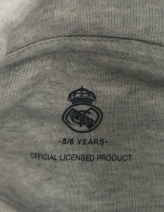Sudadera Real Madrid Gris.