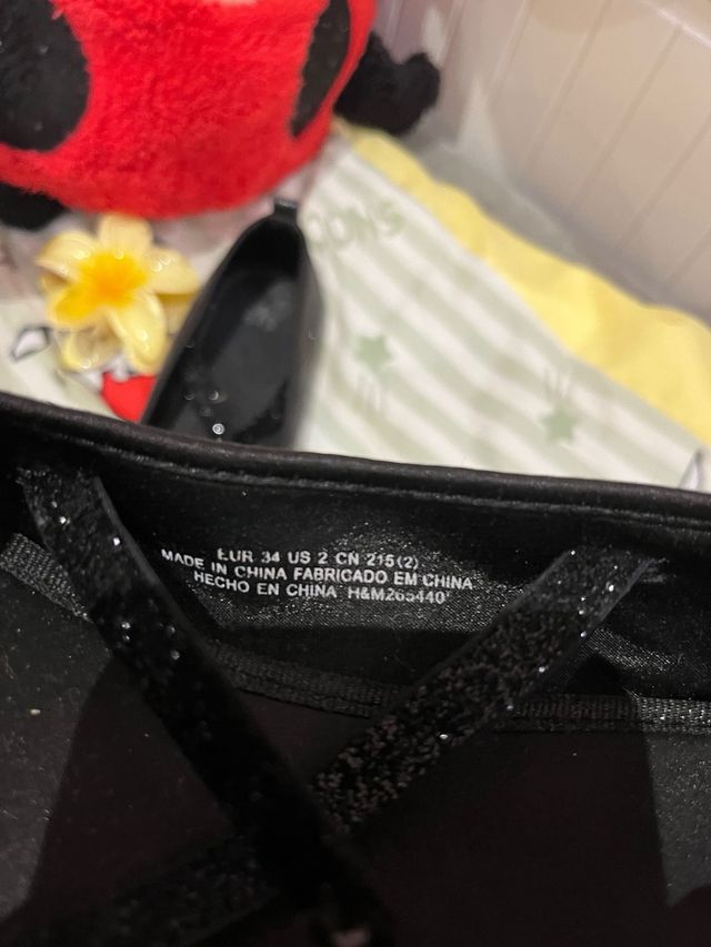 Bailarinas con purpurina TALLA 34