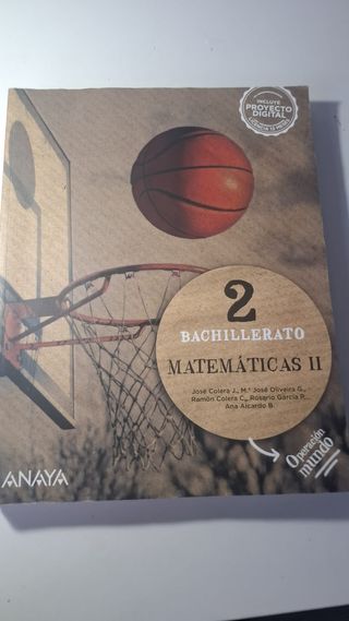 Libro 2°Bachillerato Matemáticas II