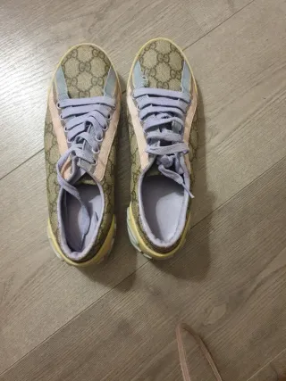 Deportivas Gucci Beige Multicolor