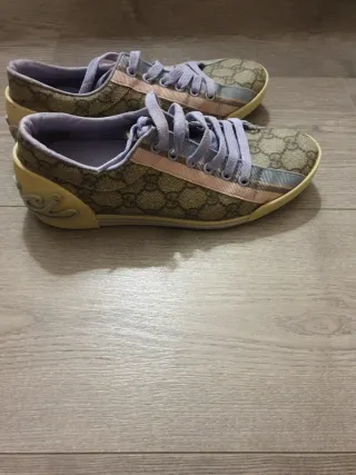 Deportivas Gucci Beige Multicolor