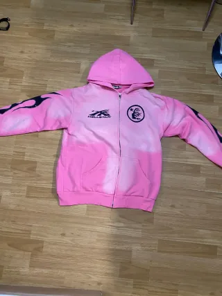 Sudadera Hellstar Rosa con Diseño