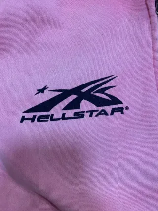 Sudadera Hellstar Rosa con Diseño