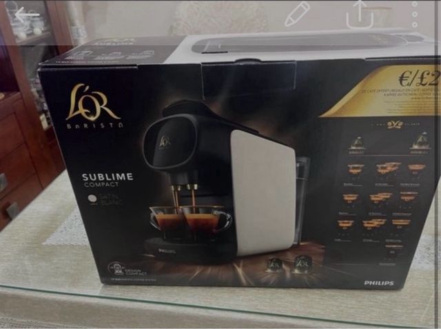 Cafetera L'OR Barista Sublime Compact Piano Noir