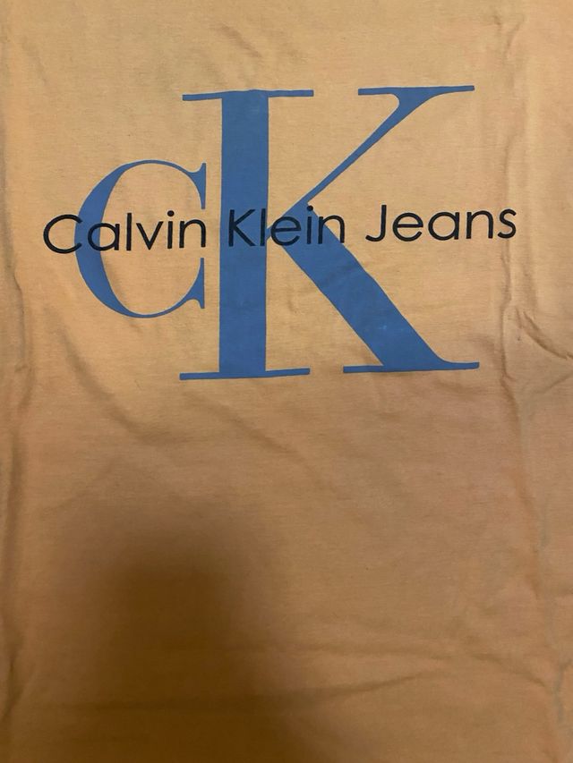 Camiseta Calvin Klein Jeans Naranja