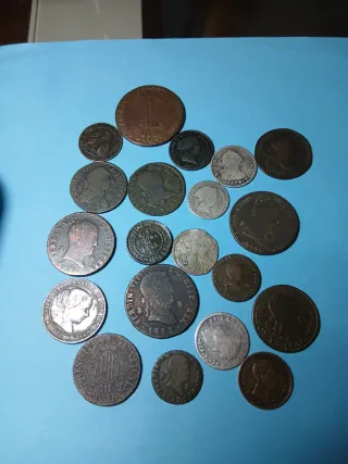 Lote monedas antiguas españolas