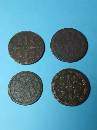 Lote monedas antiguas españolas