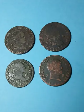 Lote monedas antiguas españolas