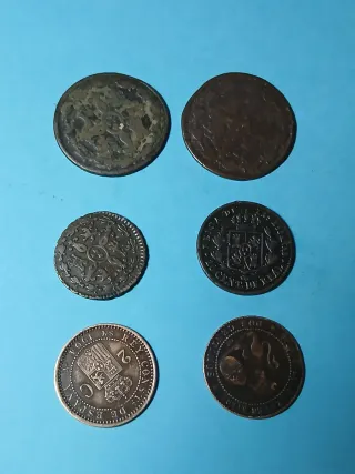 Lote monedas antiguas españolas