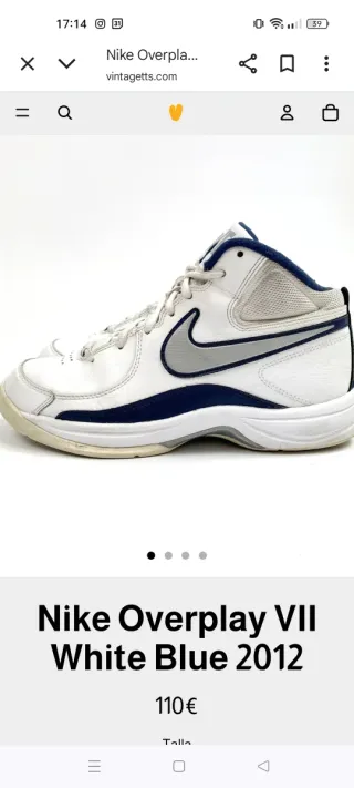 Nike Overplay VII White Blue 2012