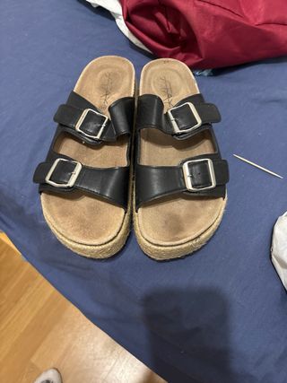 Sandalias negras talla 39