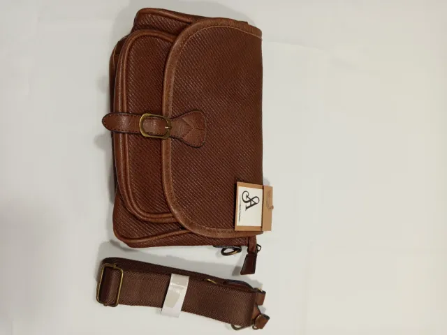 Bolso bandolera marrón mujer