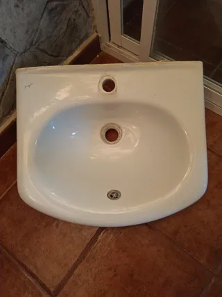 Lavabo encastrable blanco