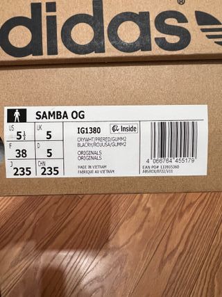 Adidas Samba OG Blanco/Rojo