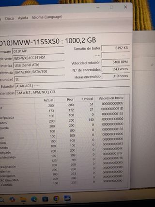 Disco Duro 1TB externo portatil USB WD my Passport