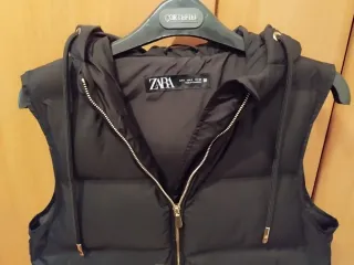 Chaleco acolchado Zara negro Talla S