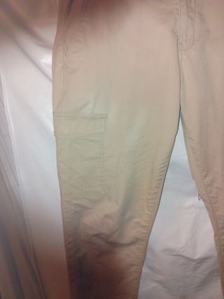 Pantalón cargo Inextenso beige talla 40 grande