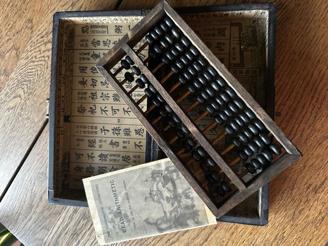 Ábaco chino de madera