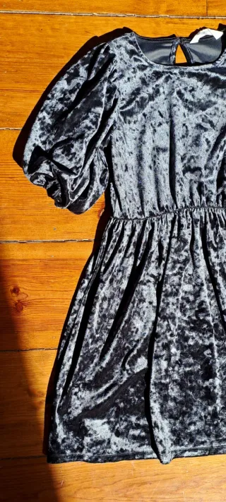 Vestido H&M Prateado Tamanho 10 Anos