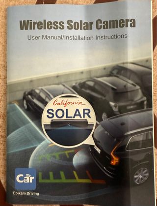 Cámara Solar Inalámbrica Trasera
