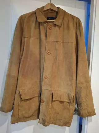 Chaqueta Ante Hombre Cortefiel Marrón Talla L