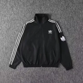 Chaqueta Adidas Negra con Rayas Blancas