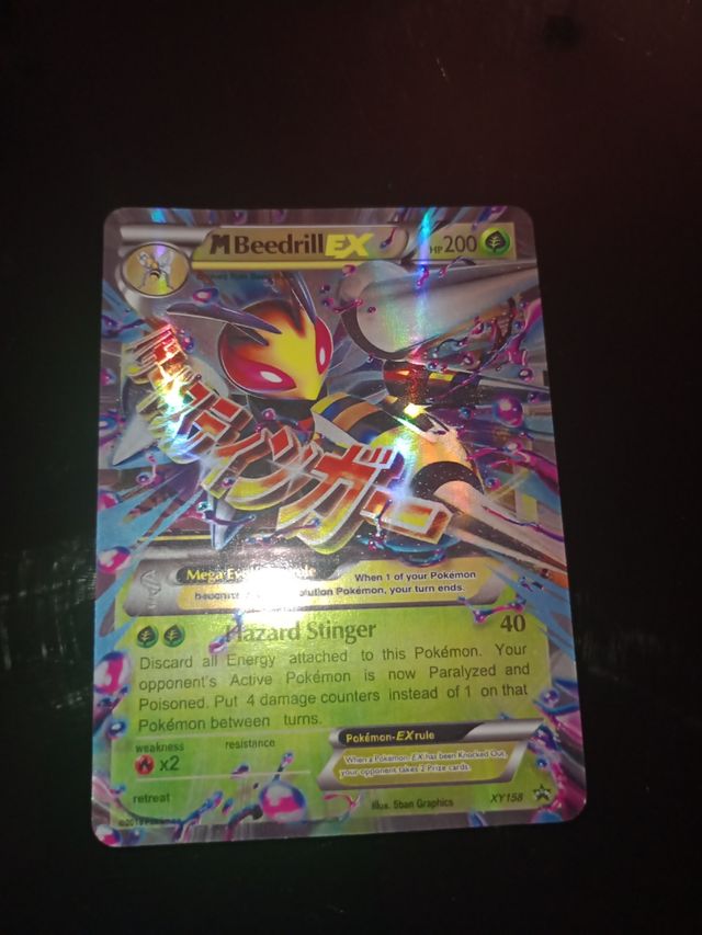 Carta Pokémon M Beedrill EX 200 HP